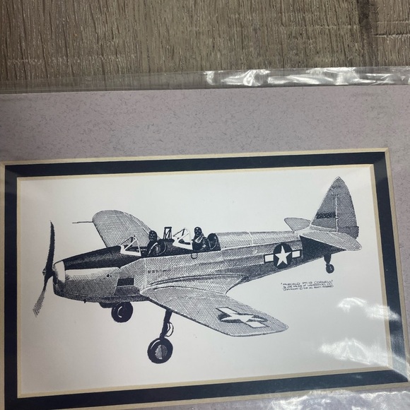 Joe Milich Vintage Airplane Art lot of 6 Aviation Matted 8x6 Nursery Wall Office - Picture 4 of 11